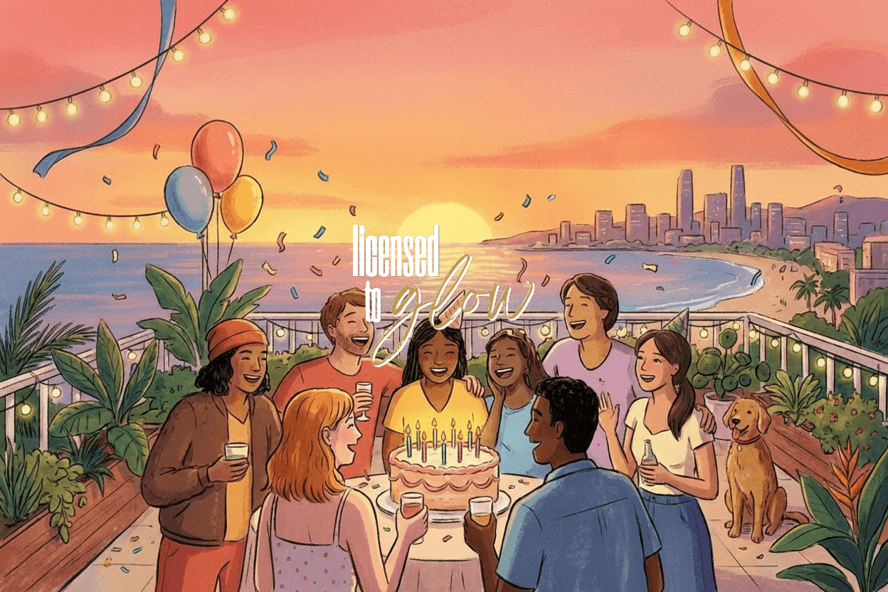 Birthday gift card design